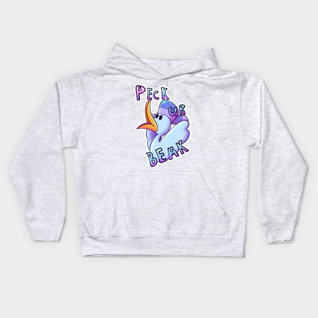 Blue Birds Kids Hoodie by Magi 